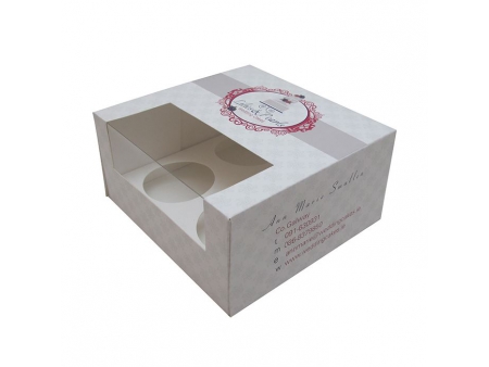 Boîte à cupcakes en carton, Boîte en papier imprimée personnalisée