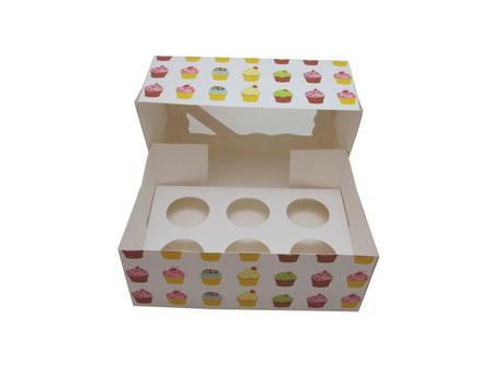 Boîte à cupcakes en carton, Boîte en papier imprimée personnalisée