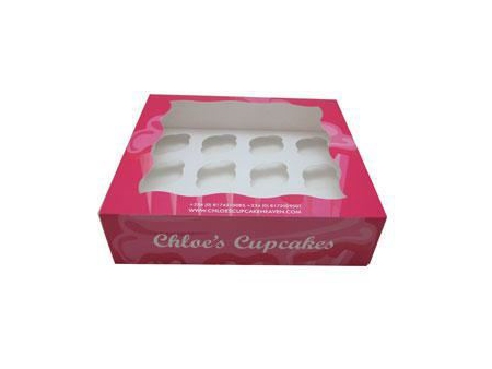 Boîte à cupcakes en carton, Boîte en papier imprimée personnalisée