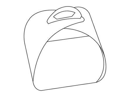 Boîte pâtissière à poignée / Boîte à gâteaux avec poignée, Boîte à pignons