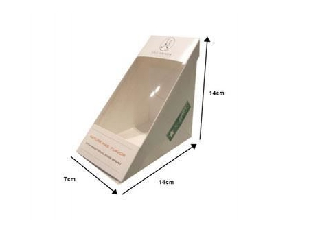 Boîte à sandwich, Boîte alimentaire en carton avec fenêtre
