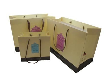 Sac à provisions en papier imprimé