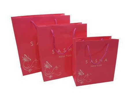 Sac à provisions en papier imprimé