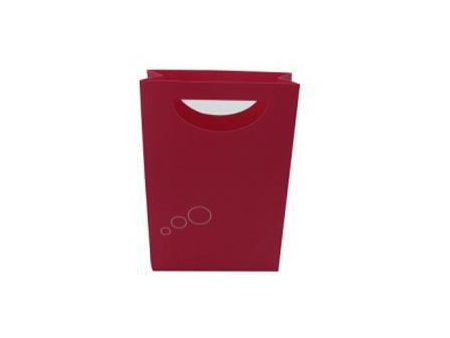 Sac en papier laminé avec poignée découpée