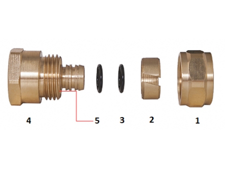 Raccords à compression en laiton - HS210