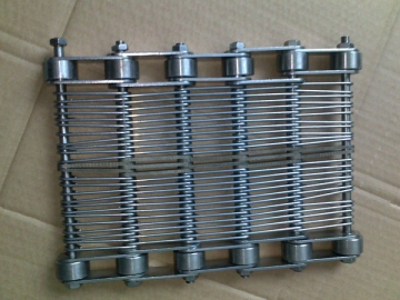 Bande transporteuse grillagée plate