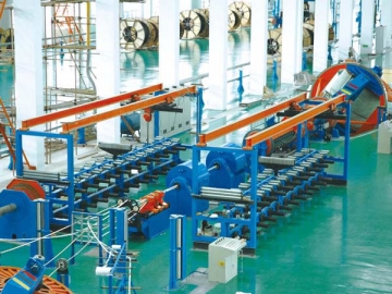 Machine de blindage pour fil d’acier et câble