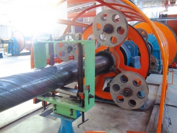 Machine de blindage de fil d’acier plat