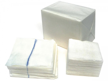 Compresses de gaze en coton non-tissé