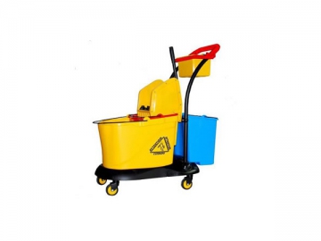Chariot de ménage double seau