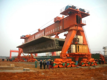 Grue à portique sur rails 1000T