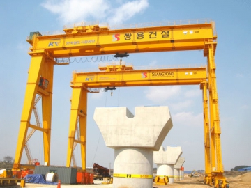 Grue à portique sur rails 450T