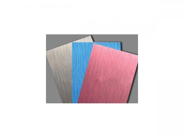 Panneau composite aluminium brossé