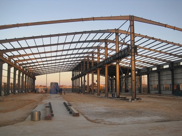 Entrepôt métallique de stockage