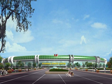 Complexe sportif à charpente métallique