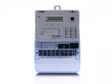 Compteur d'électricité prépayé triphasé à clavier DTSY341-5B
