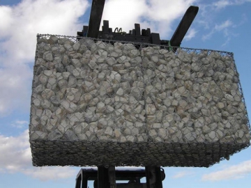 Gabion de fil tissé