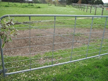 Barrière d’herbage métallique