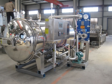 Equipement de stérilisation <small><br /> (Autoclave automatique par pulvérisation d'eau)</small>