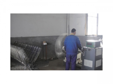 <strong>Ventilateur hélicoïdal mural à transmission</strong>  <small>(avec volet de surpression au soufflage)</small>