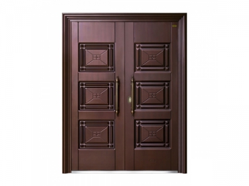 Porte de sécurité <small>(en acier double battant)</small>