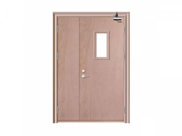 <strong>Porte coupe-feu</strong> double battant <small>(de largeur inégale)</small>