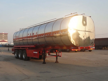 Citerne semi-remorque pour liquides inflammables