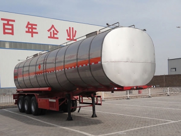 Citerne semi-remorque pour produits inflammables