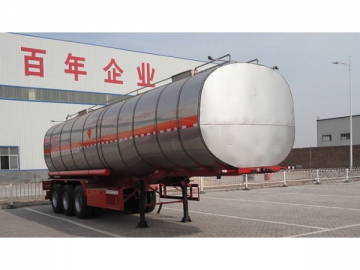 Citerne semi-remorque pour produits inflammables