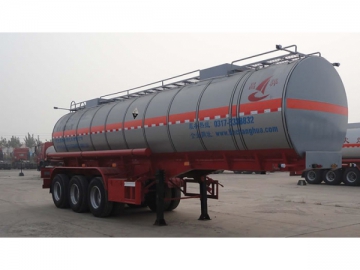 Citerne semi-remorque pour produits inflammables