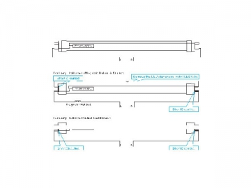 Tube LED T8 (avec conducteur isolé)
