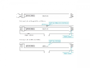 Tube LED T8 100-120LM/W (avec conducteur isolé)