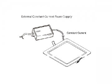 Panneau lumineux LED carré