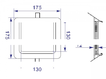 Panneau lumineux LED carré