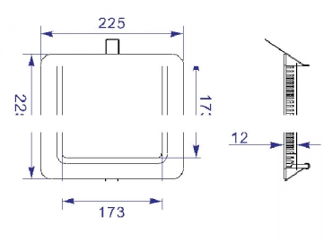 Panneau lumineux LED carré