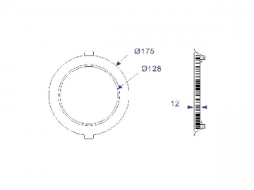 Panneau lumineux LED rond