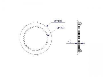 Panneau lumineux LED rond