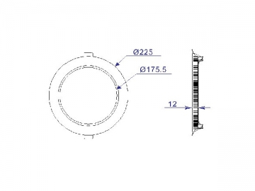 Panneau lumineux LED rond