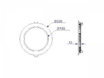Panneau lumineux LED rond