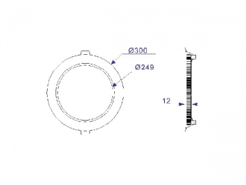 Panneau lumineux LED rond