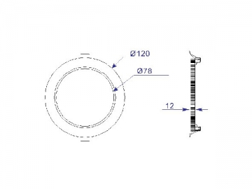 Panneau lumineux LED rond