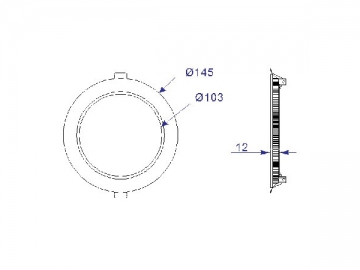 Panneau lumineux LED rond