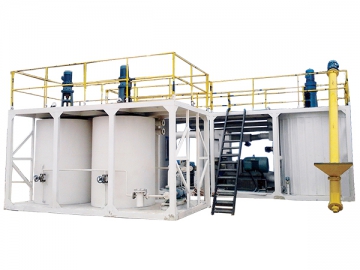Centrale de bitume modifié (modifié par des polymères de type SBS)