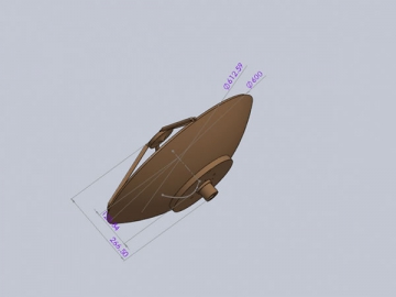 Réflecteur d'antenne VSAT 0,6m, 0,9m, 1,288m (aluminium & fibre de carbone)