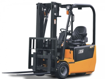 Chariot élévateur 1-1.5T modèle J (trois roues, propulsion arrière)