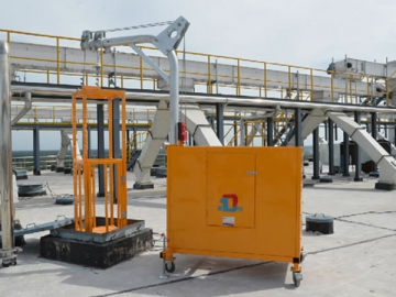 Plate-forme suspendue pour mine