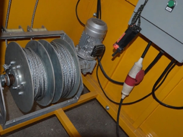 Plate-forme suspendue pour mine