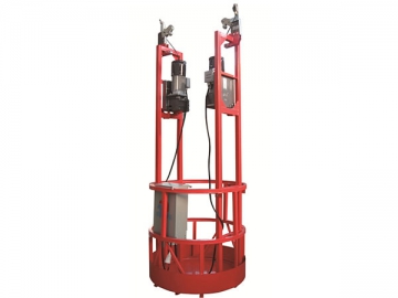 Plate-forme suspendue pour mine